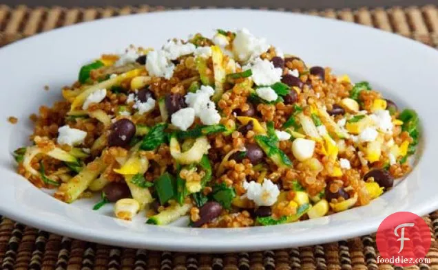 Zucchini and Corn Taco Seasoned Quinoa Salad