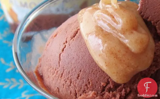 Double Chocolate-Almond Vegan Ice Cream Sundae
