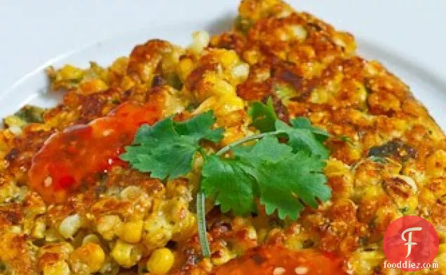 Thai Style Corn Fritters with Sweet Chilli Sauce