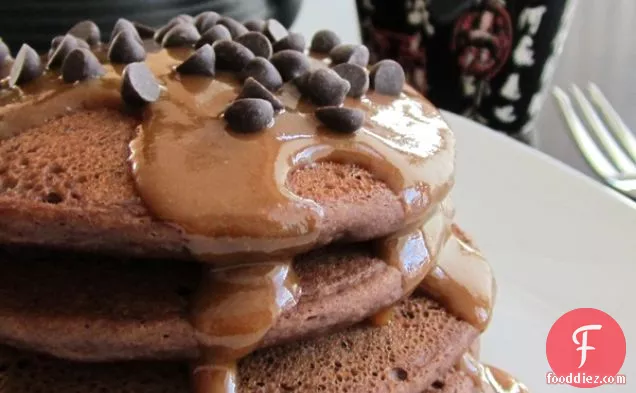 Peanut Butter Chocolate Pancakes (w/ Gluten-Free and Vegan Options)