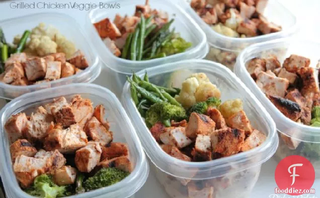 Grilled Chicken Veggie Bowls