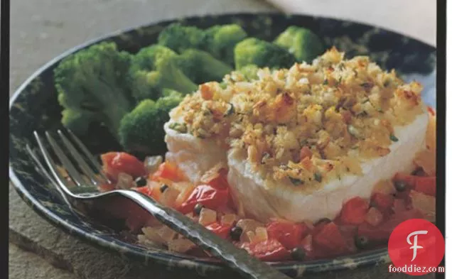 Baked Cod With Mustard Crumbs