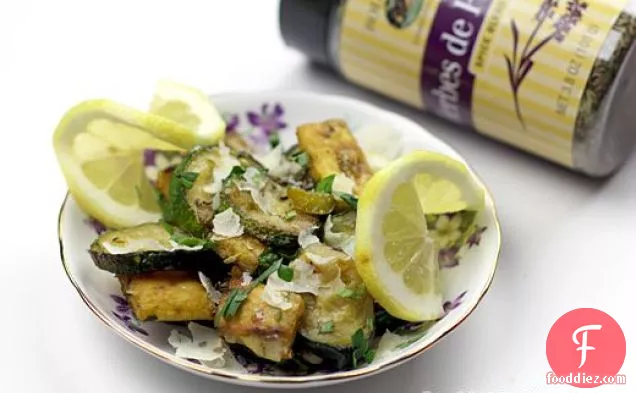 Zucchini With Parmesan And Croutons
