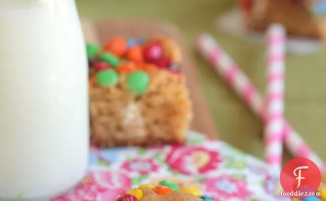 White Chocolate, Peanut Butter M and M Blondies