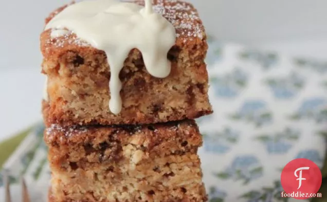 White Chocolate Gingersnap Blondies