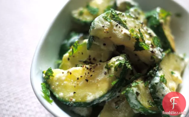 Sauteed Zucchini With Mint & Ricotta