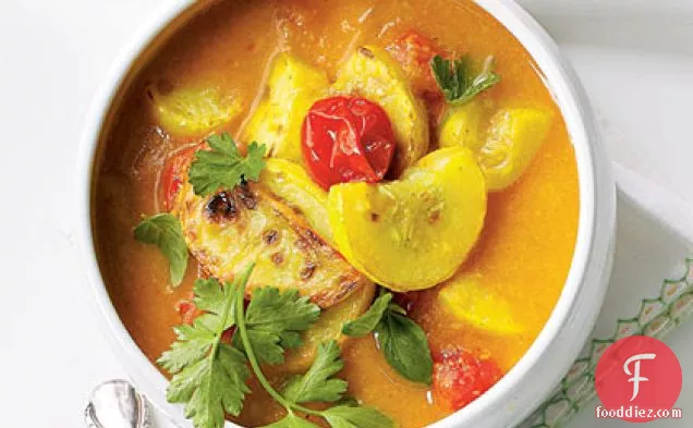 Yellow Squash and Curry Stew