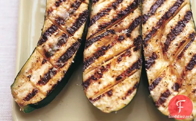 Grilled Zucchini With Garlic And Lemon Butter Baste