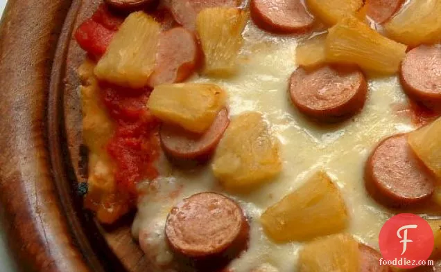 Sausage and Pineapple Pizza