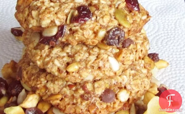 Trail Mix Oat Snack Cookies