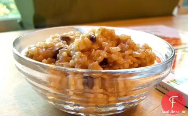 Easy Cinnamon Raisin Breakfast Risotto (Dairy-Free, Gluten-Free, Vegan)