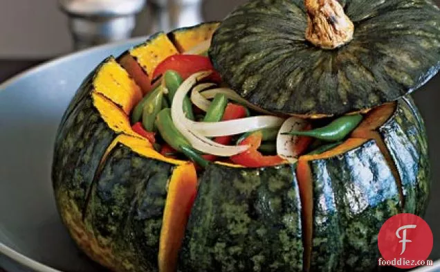 Roasted Kabocha Squash Bowl with Autumn Vegetables