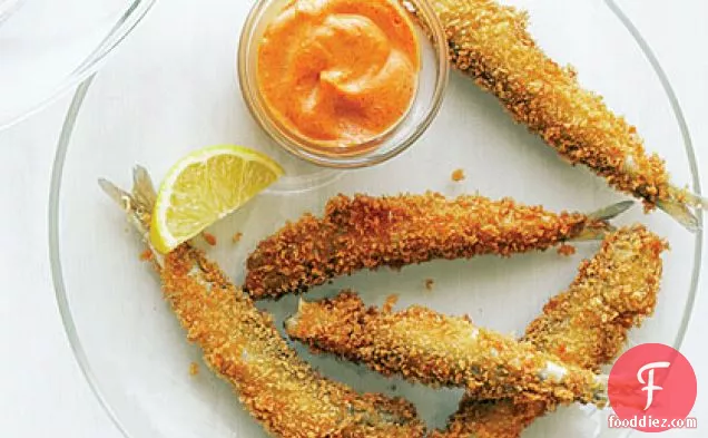 Anchovy Fries with Smoked Paprika Aioli