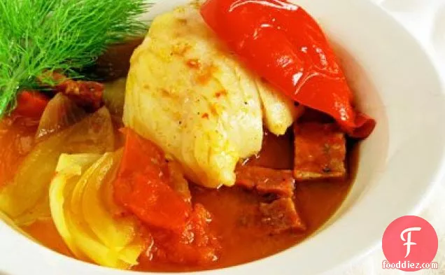Cod Stew With Pimenton & Chorizo