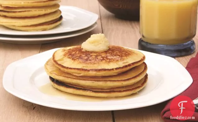 Citrus Pancakes with Honey “Butter”