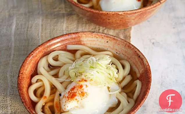 Udon with Soft Egg and Green Onion (Onsen Tamago Udon)