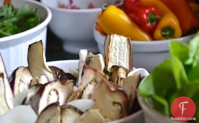 नींबू नारियल बैंगन फ्राइज़