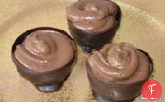 Vegan Chocolate Cups with Decadent Chocolate Mousse