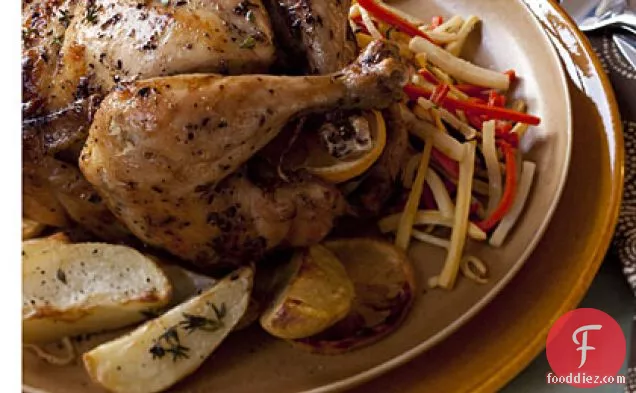 Lemon-and-Sage Roasted Chicken