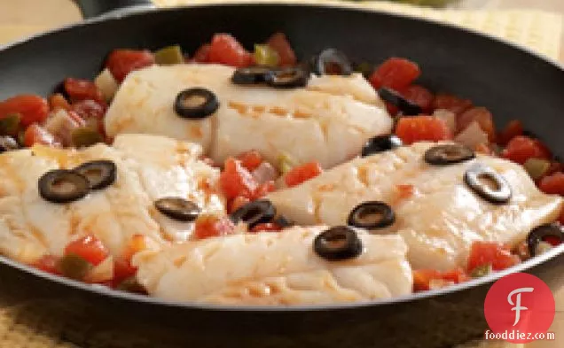South-of-the-border Cod Skillet For Two