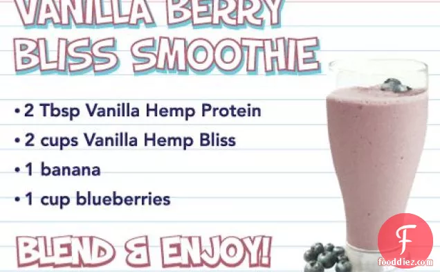 Vanilla Berry Hemp Bliss Smoothie