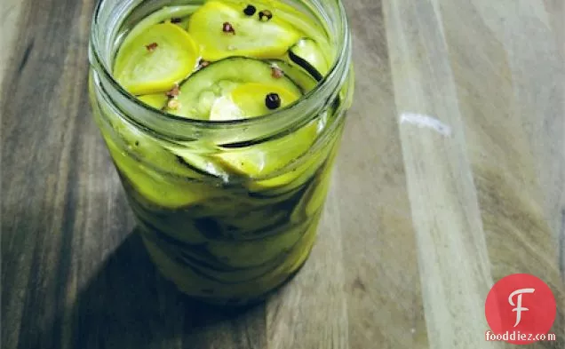 Bread And Butter Pickled Summer Squash
