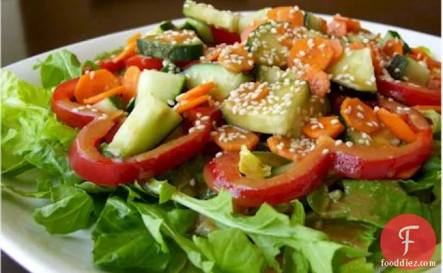 Spicy Vegetarian Chickpea Salad