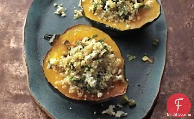 Stuffed Acorn Squash With Quinoa And Pistachios