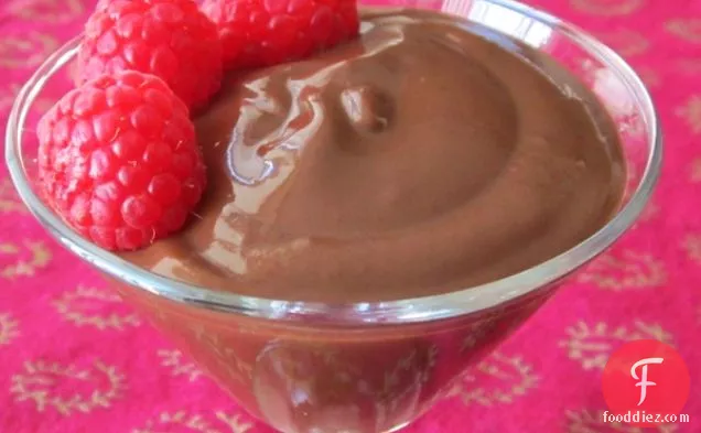 Dairy-Free Chocolate Pudding with Raspberry Infusion