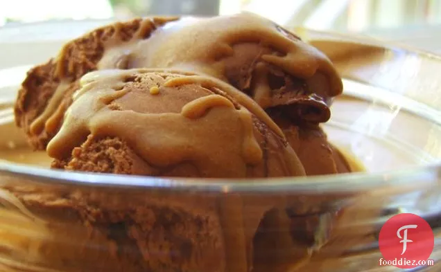 Magic Peanut Butter Ice Cream Topping