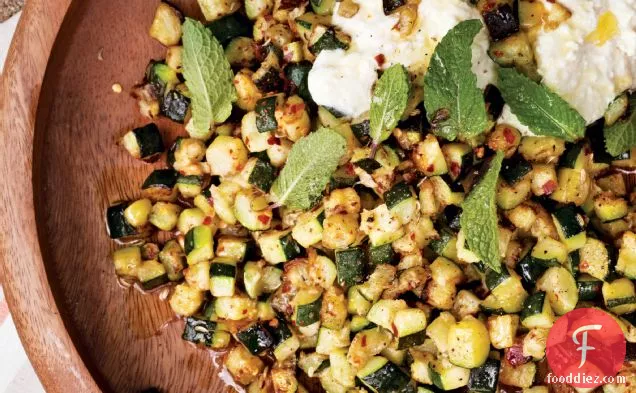 Roasted Zucchini with Ricotta and Mint