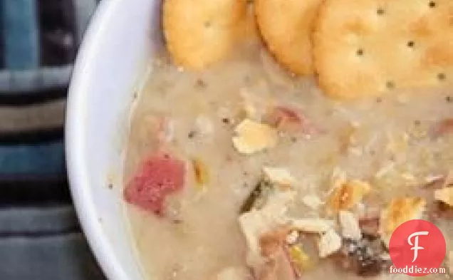 Leek Potato Mushroom Cheddar Soup