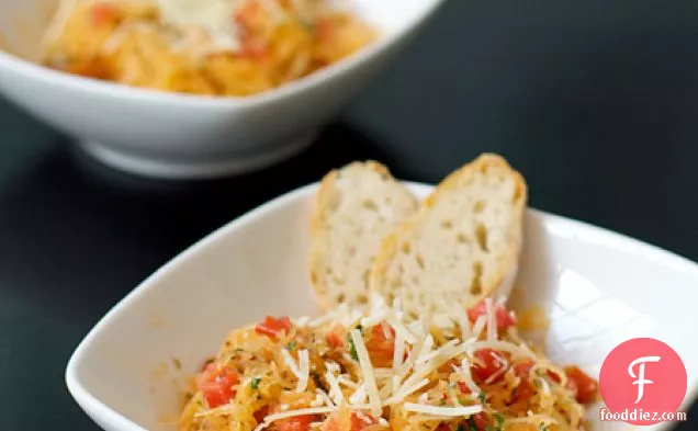 Spaghetti Squash With Tomatoes, Basil, And Parmesan