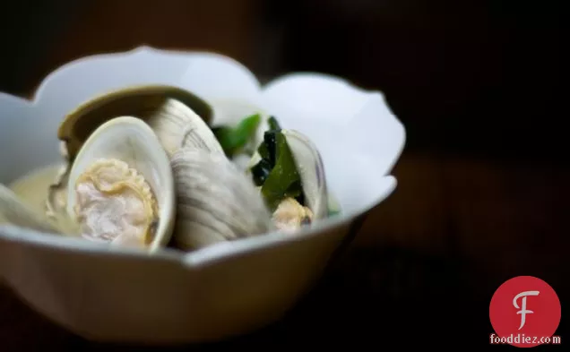 a : miso soup with clams