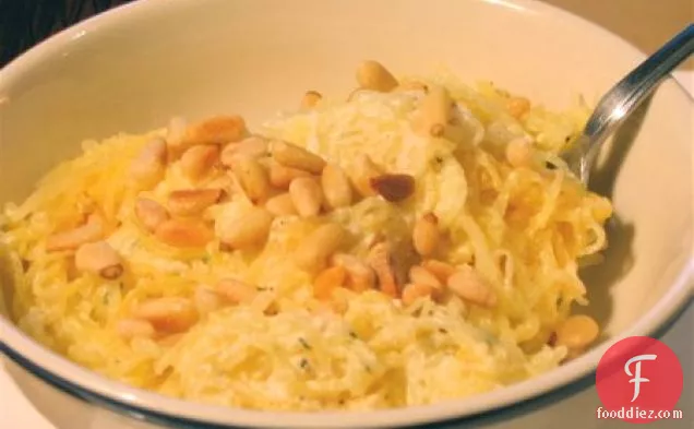 Healthy & Delicious: Spaghetti Squash with Ricotta, Sage, and Pine Nuts