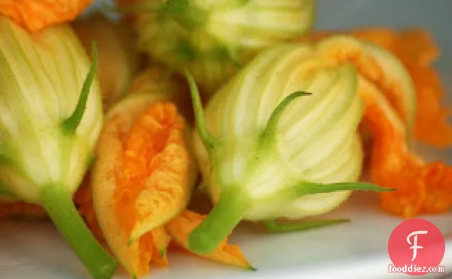 Deep Fried Stuffed Zucchini Blossoms