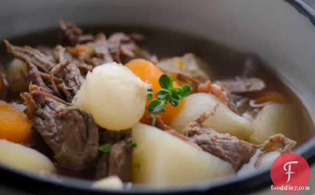 Farmhouse Beef and Bacon Stew