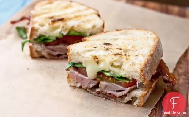 Grilled Duck Breast Club Panini