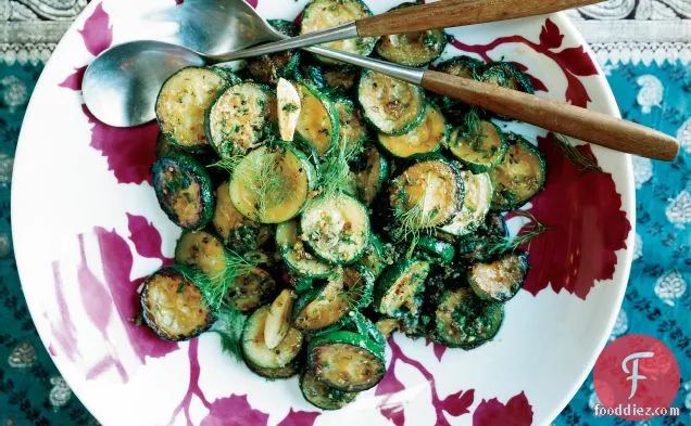 Sautéed Zucchini with Ginger and Dill