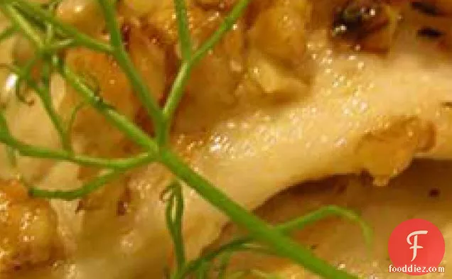 Celery Root, Potato & Fennel Casserole With Walnut-encrusted Cod
