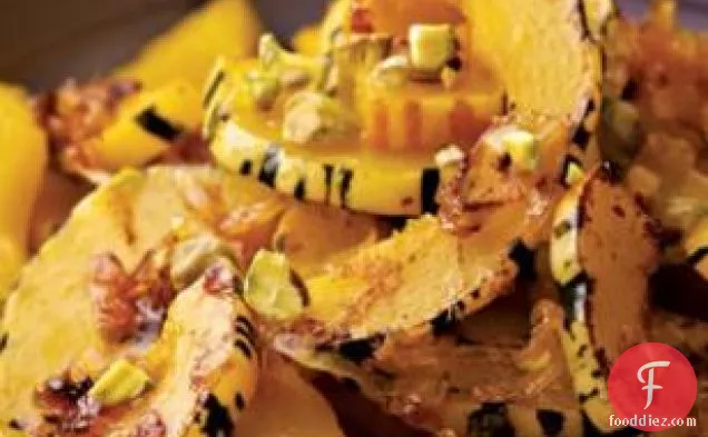 Delicata Squash With Orange & Pistachios