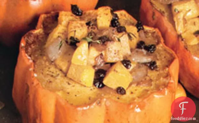 Baby Winter Squash With Spiced Orange-currant Stuffing