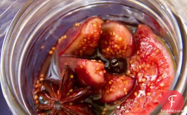 Ripe Figs in Spiced Red Wine Syrup