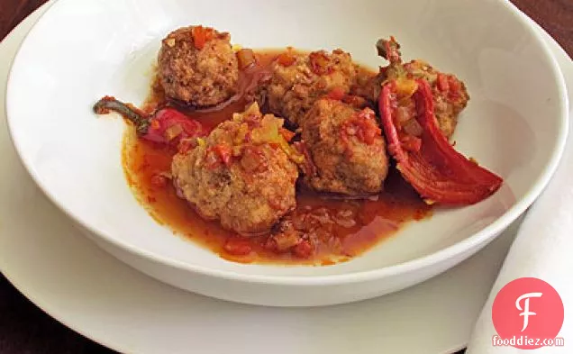 Red Bean Meatballs with Spicy Sauce (Polpette di Fagioli Rossi in Salsa Picante)