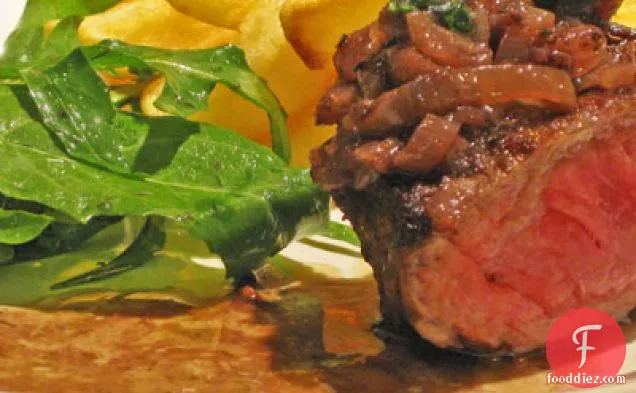 Steak “Bavette” with Shallots (“bavette a l’achalotte”)