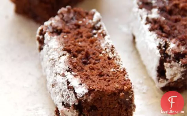 Double Chocolate Brownies with Crushed Almond & Espresso
