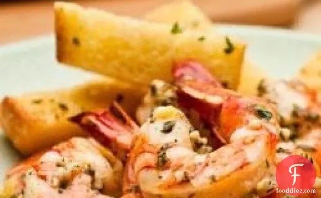 Shrimp Scampi with Garlic Bread