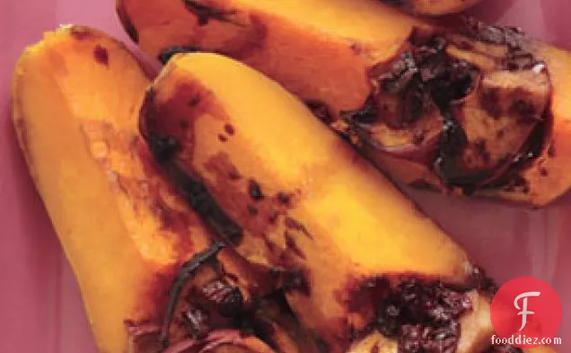 Roasted Squash With Balsamic Sauce And Apples
