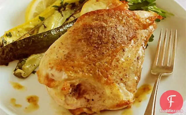 Roasted Chicken Breast with Prosciutto, Lemon & Nutmeg
