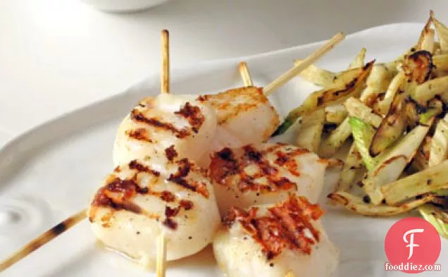 Grilled Scallops with Fennel